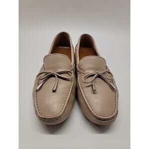 MERCANTI FIORENTINI Driving Moccasins Womens Sz 10B Nude Leather MF-3200 Shoes